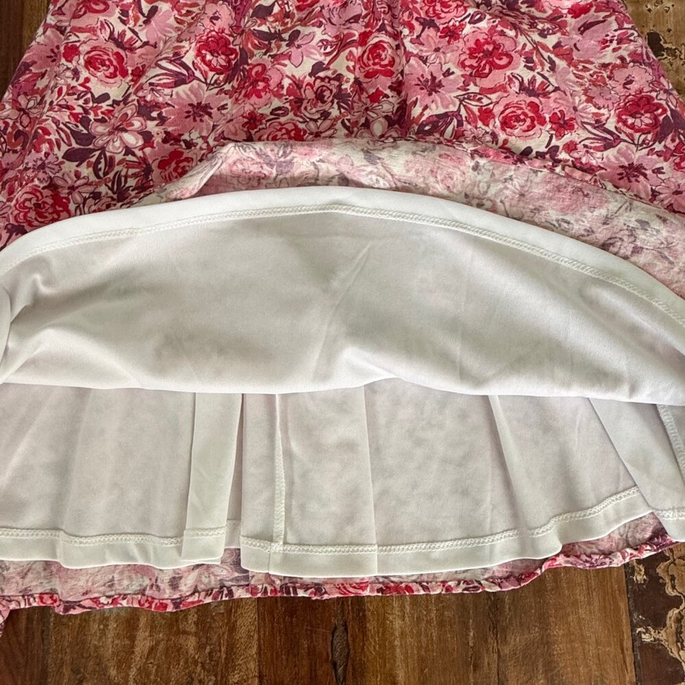 Sincerely Jules Pink Floral Smocked Dress Size S - Picture 6 of 10
